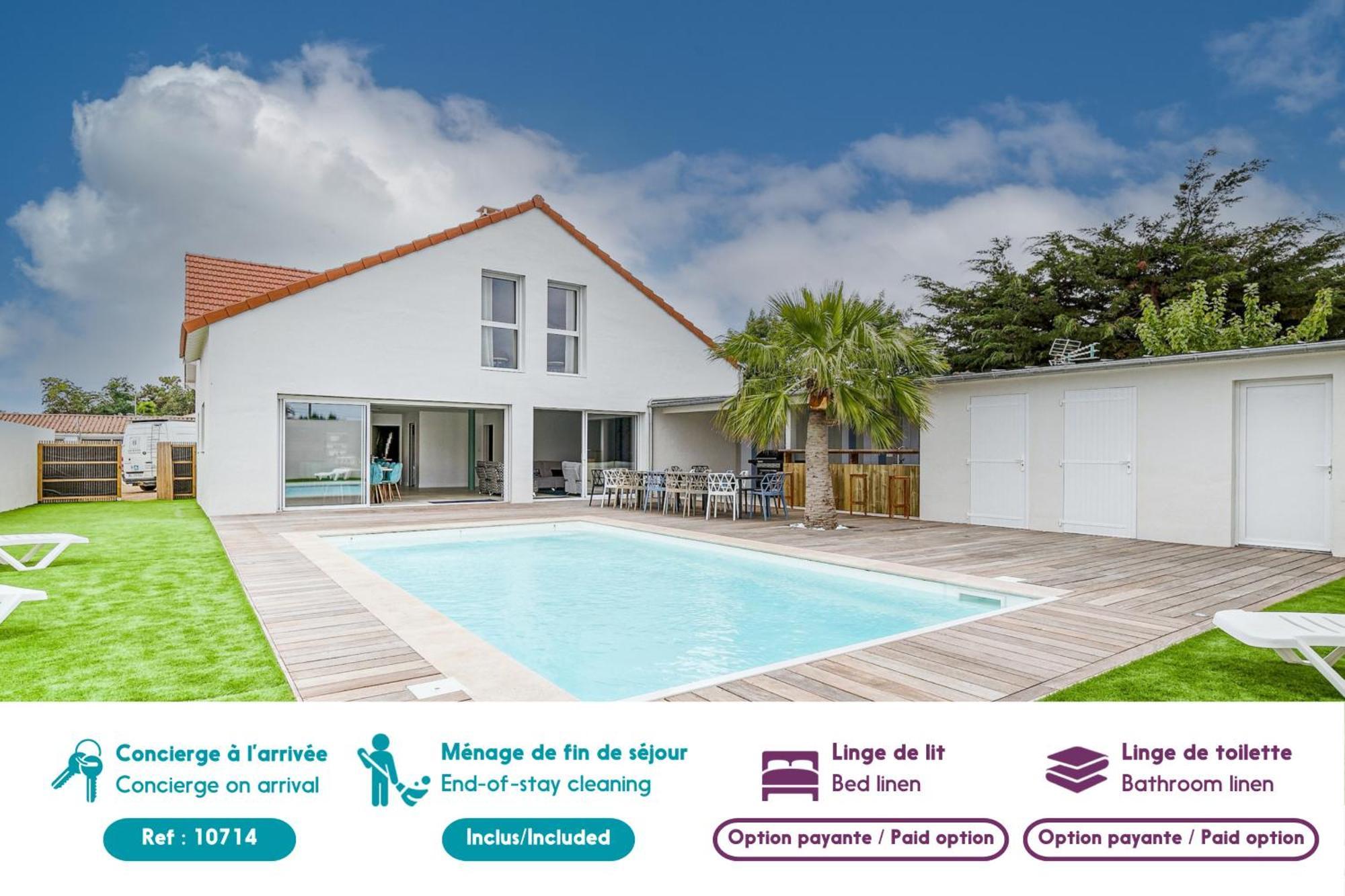 Magnifique Villa Pour Grande Famille A La Barre de Monts Bagian luar foto